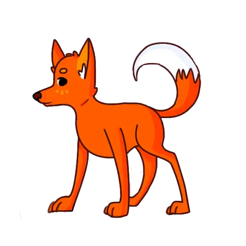 Cute Cartoon Orange Fox