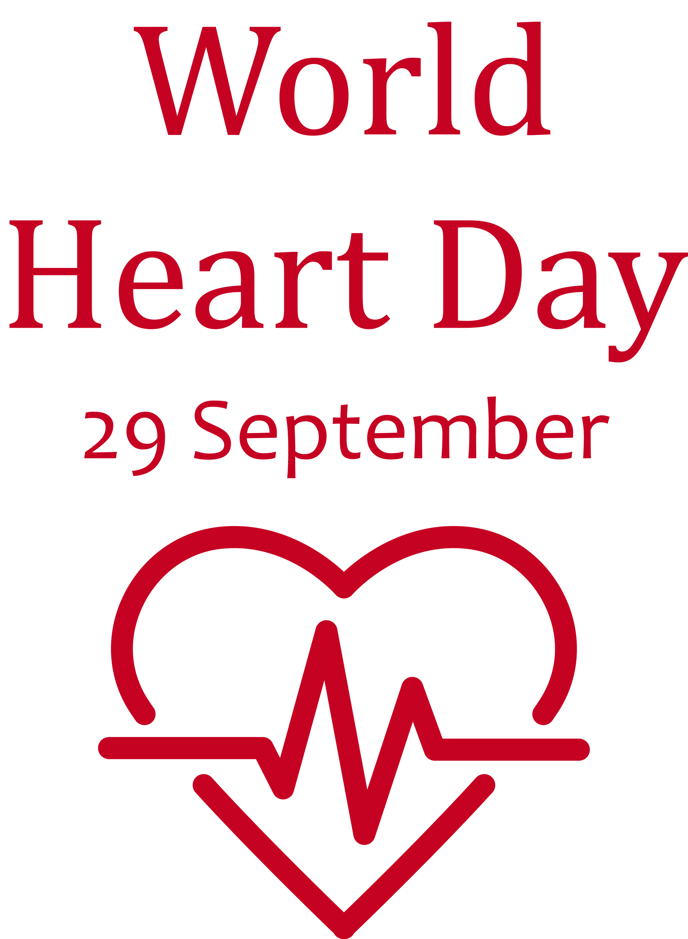 September 29th World Heart Day Design