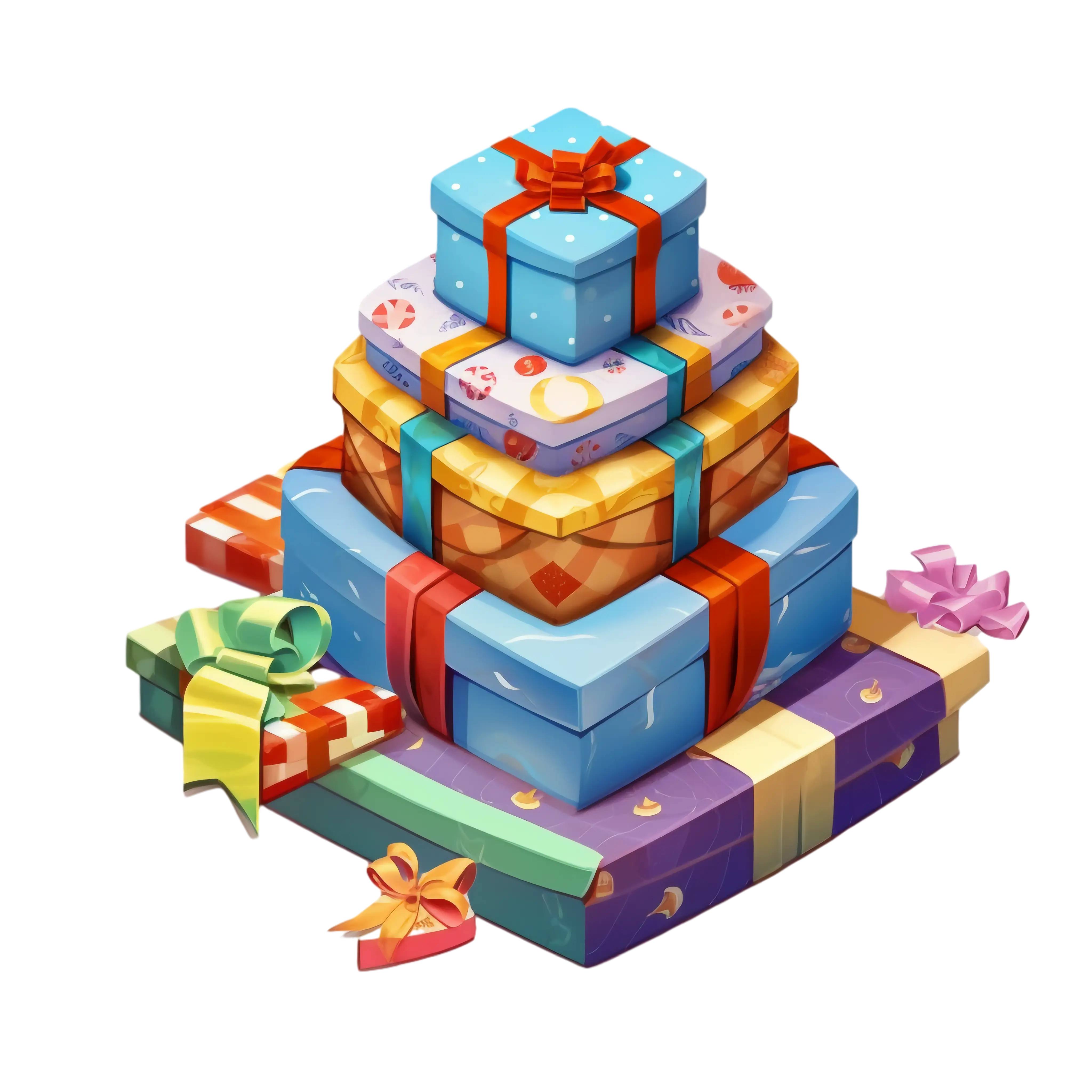 Stacked Gift Boxes for Holiday Celebrations