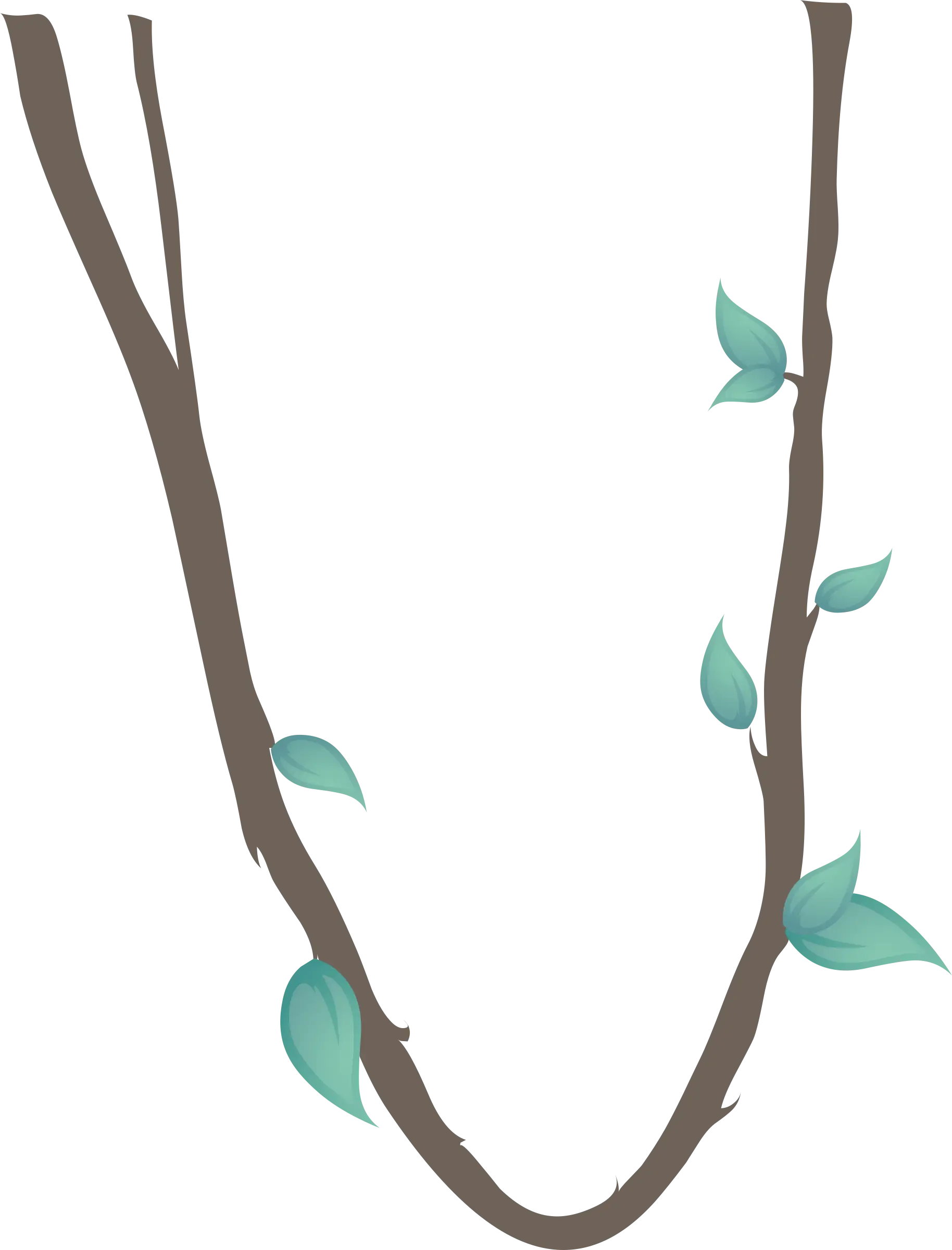 Hanging Vine with Leaves