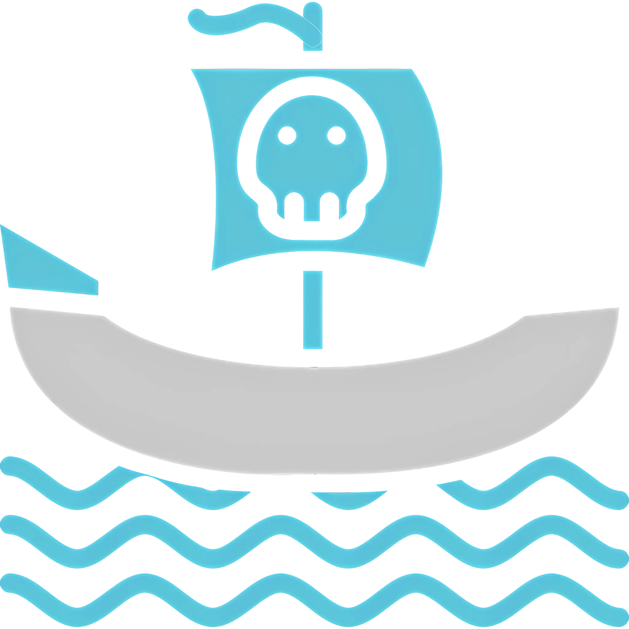 Pirate Ship on Sea
