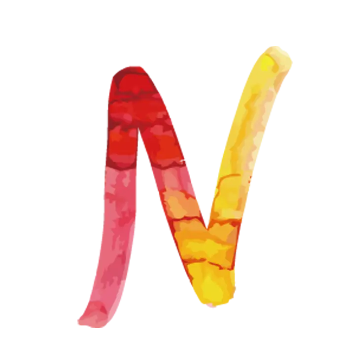 Colorful Letter N