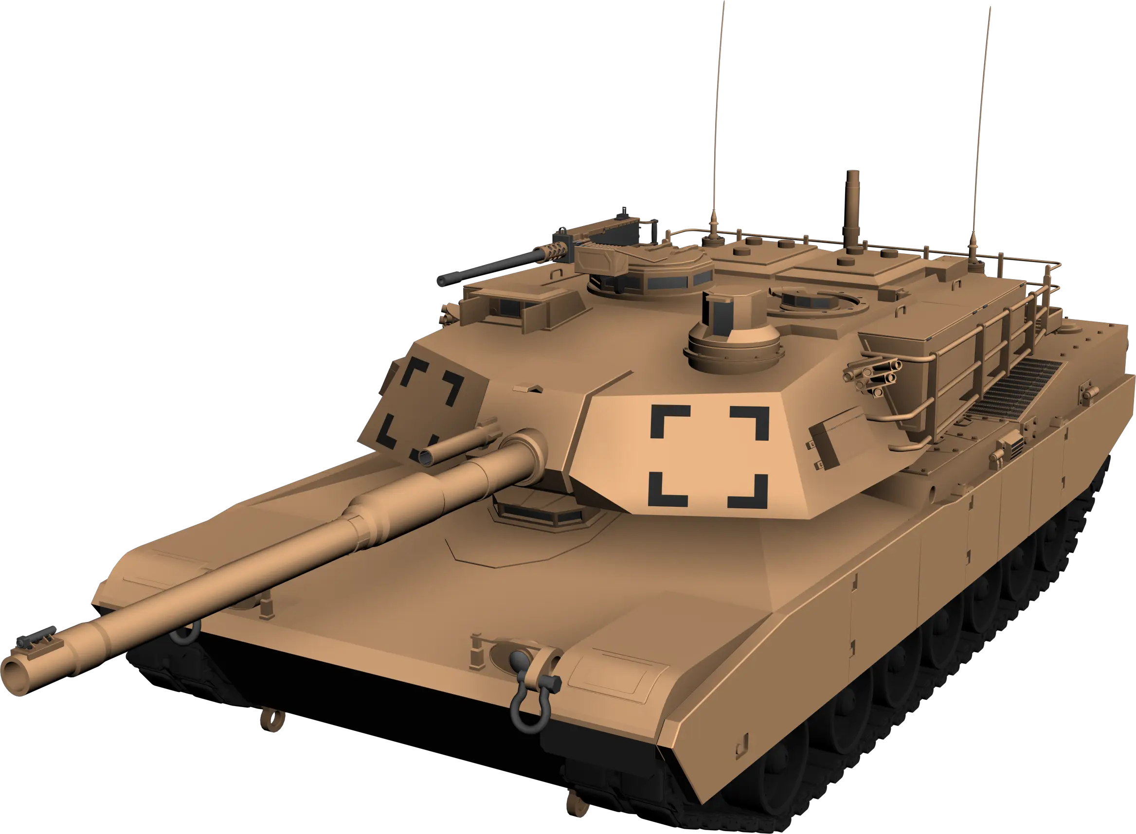 Tan Tank Military Illustration