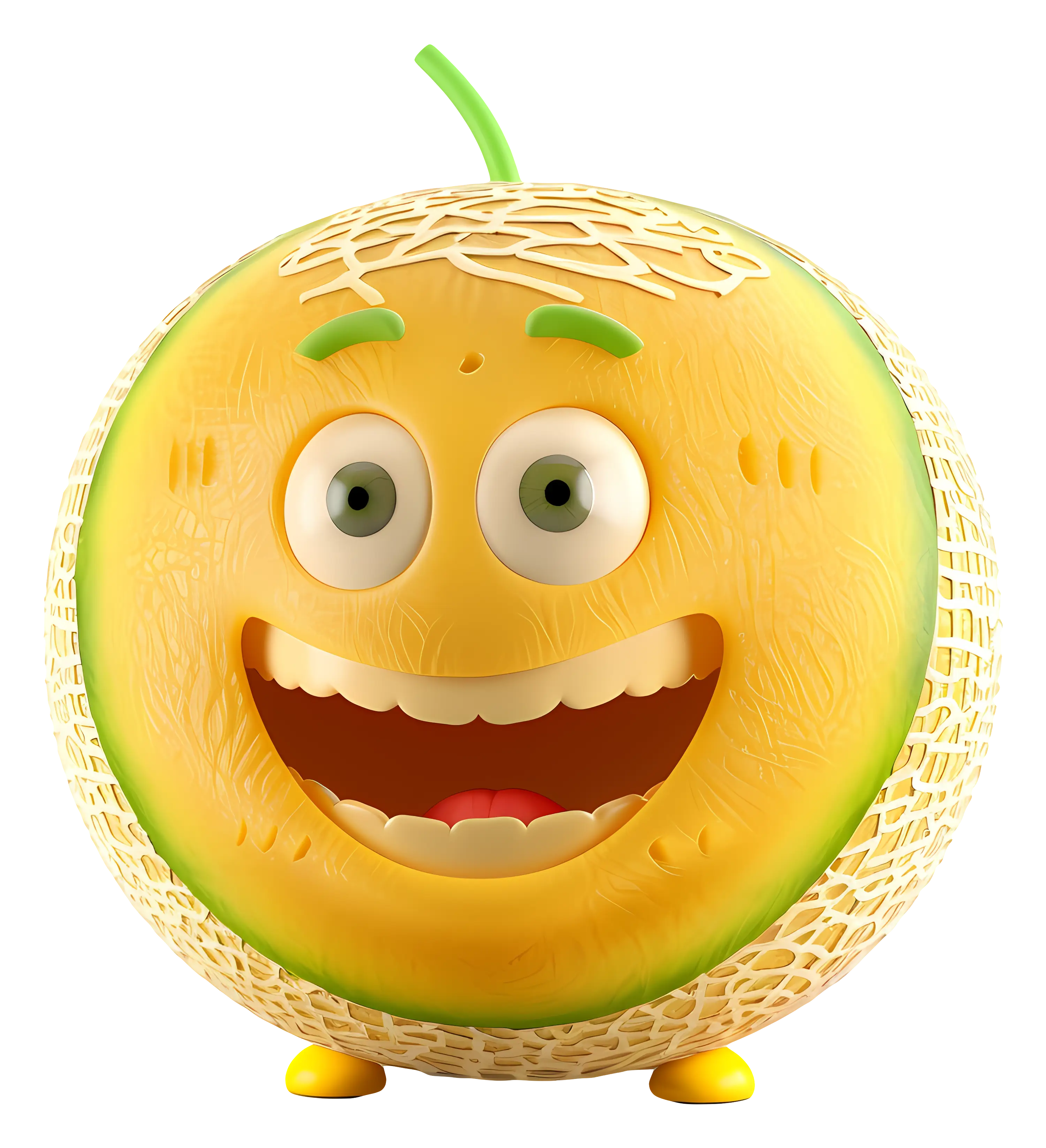 Smiling Melon Cartoon