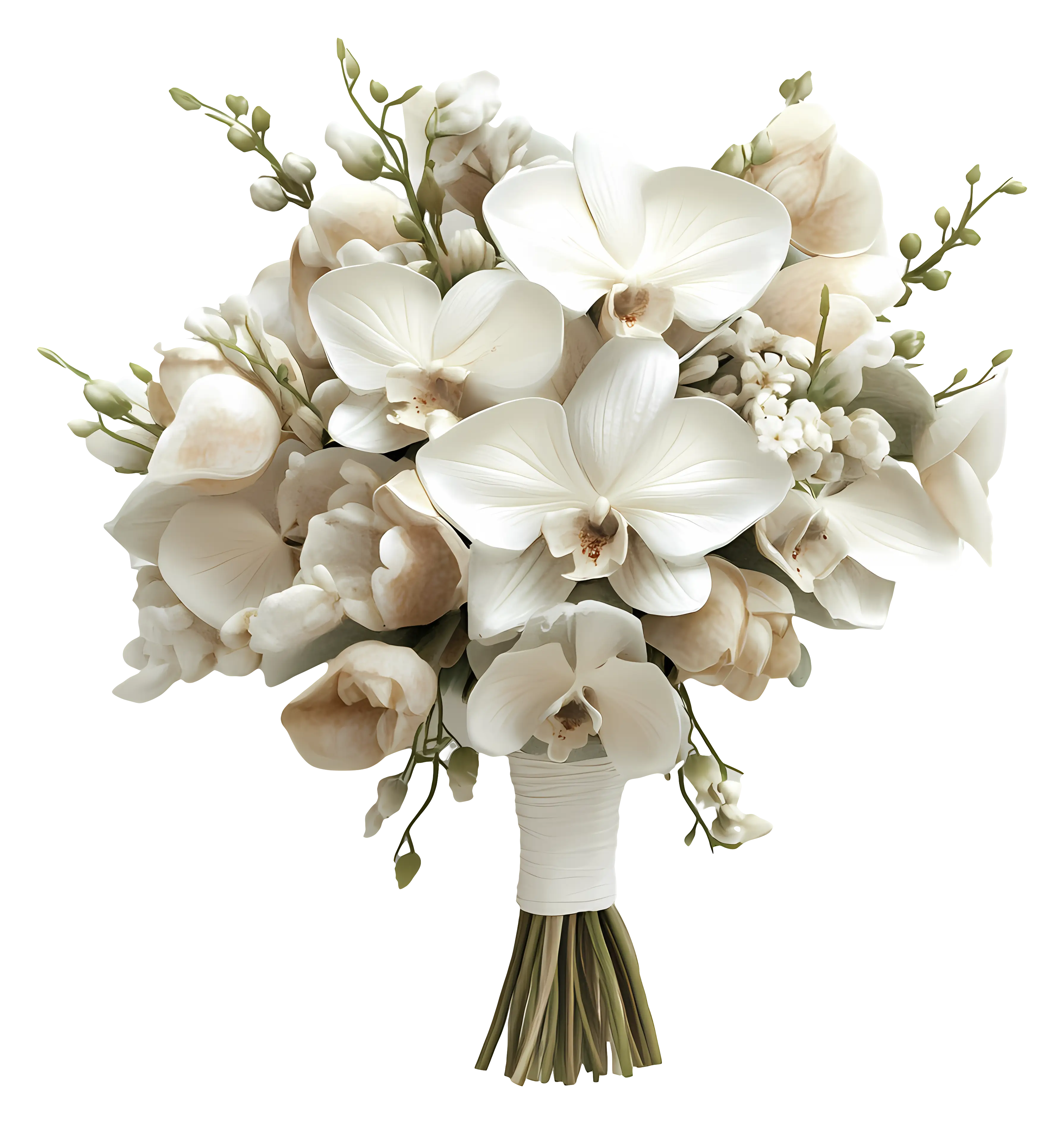 Sophisticated White Orchid Bouquet