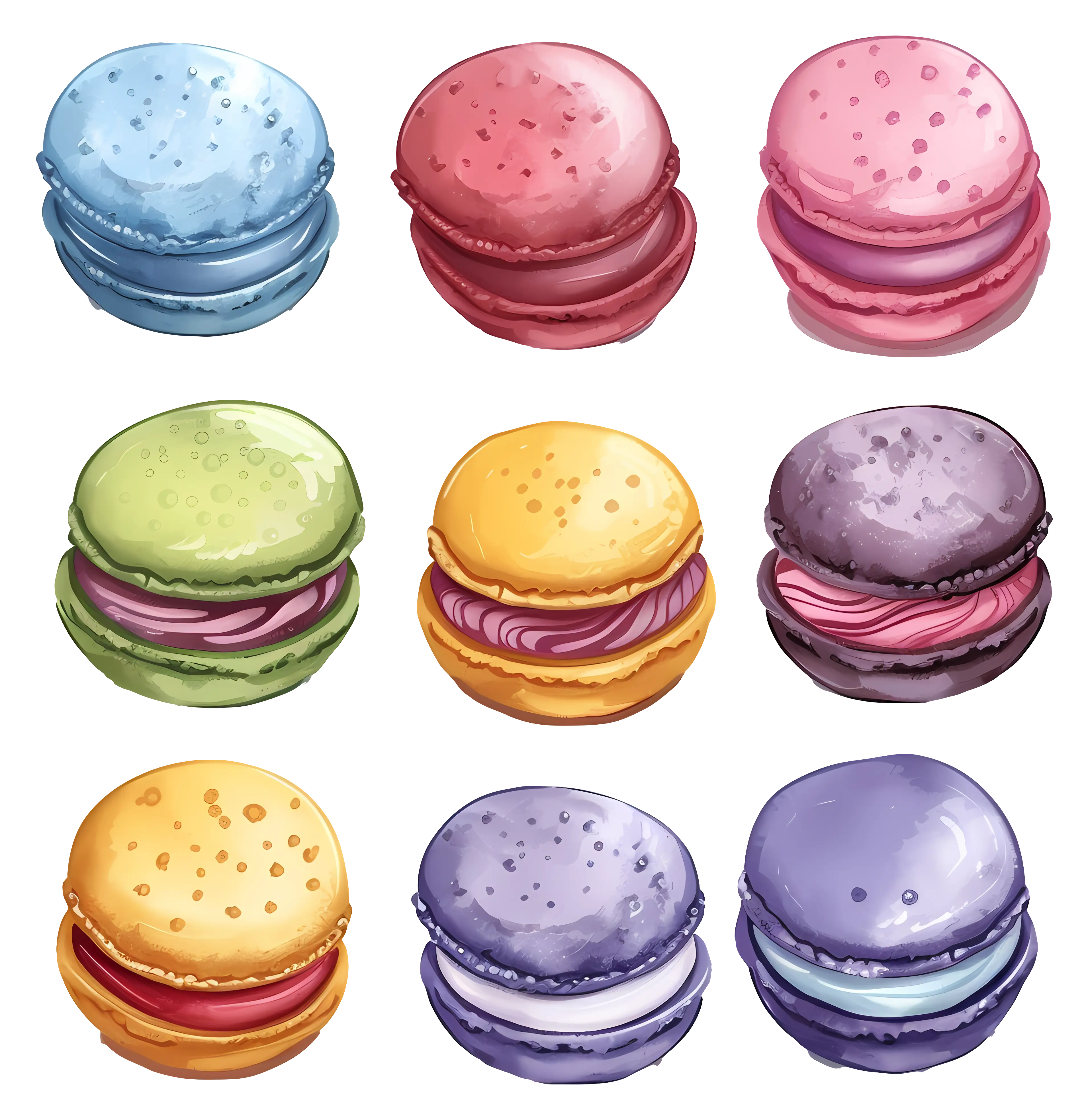 Colorful Macarons