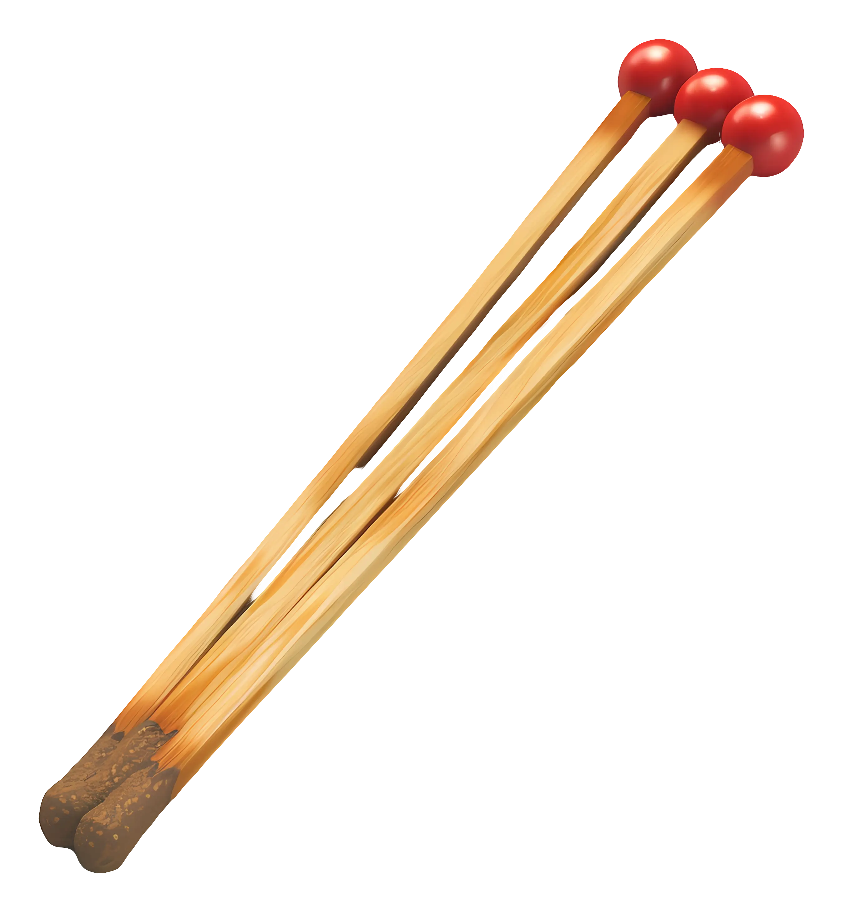Wooden Matches with Red Tips