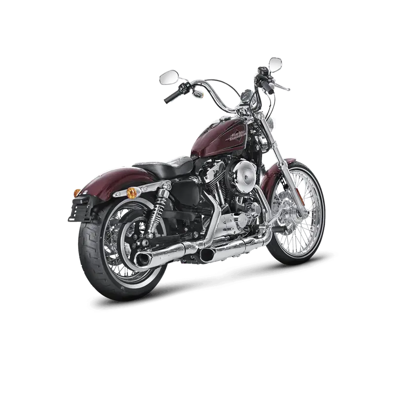Maroon Tank Motorcycle with Chrome Accents