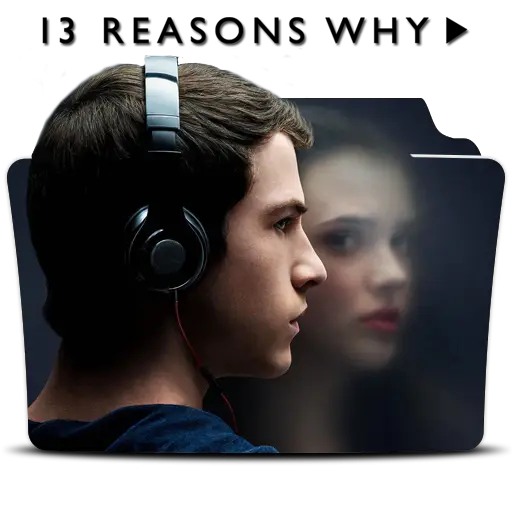 Media Folder Icon featuring Headphones