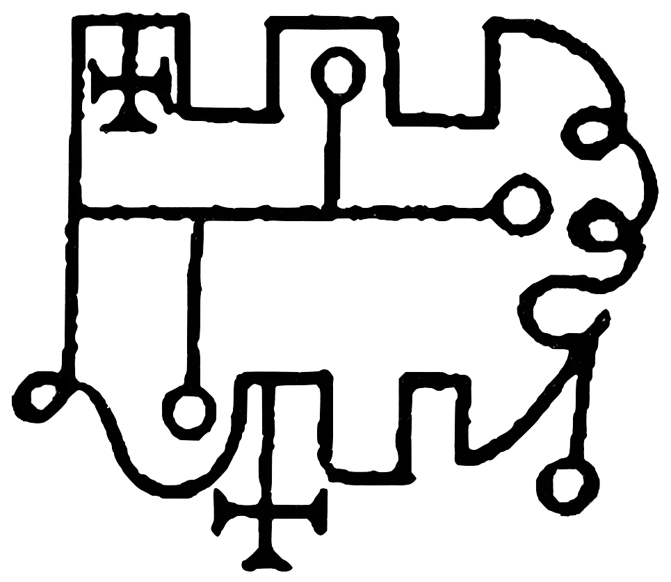 Mystical Black Sigil Drawing