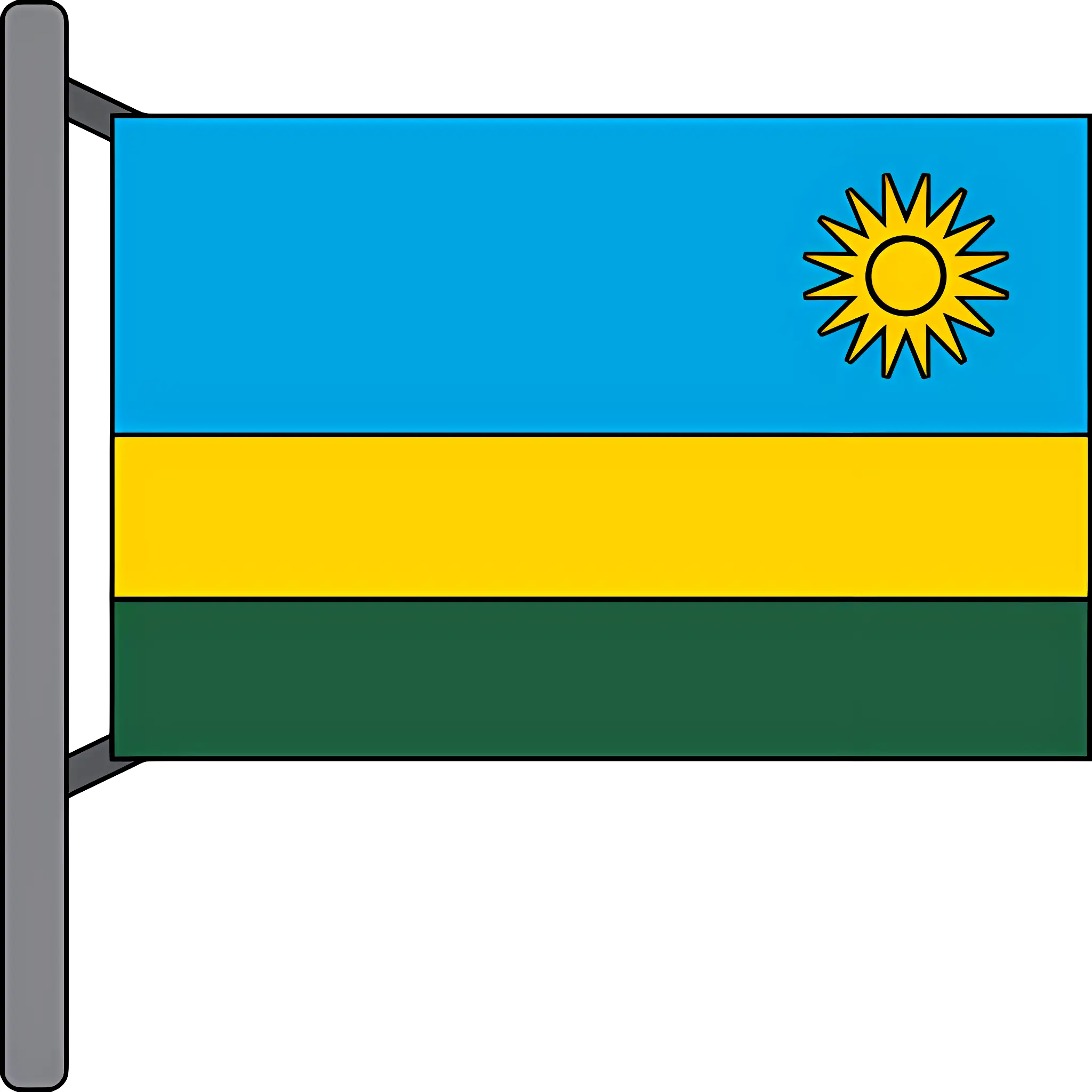 Rwanda National Flag