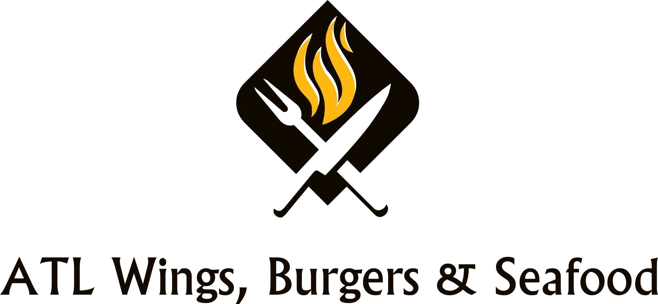 ATL Wings, Burgers &amp; Seafood Logo