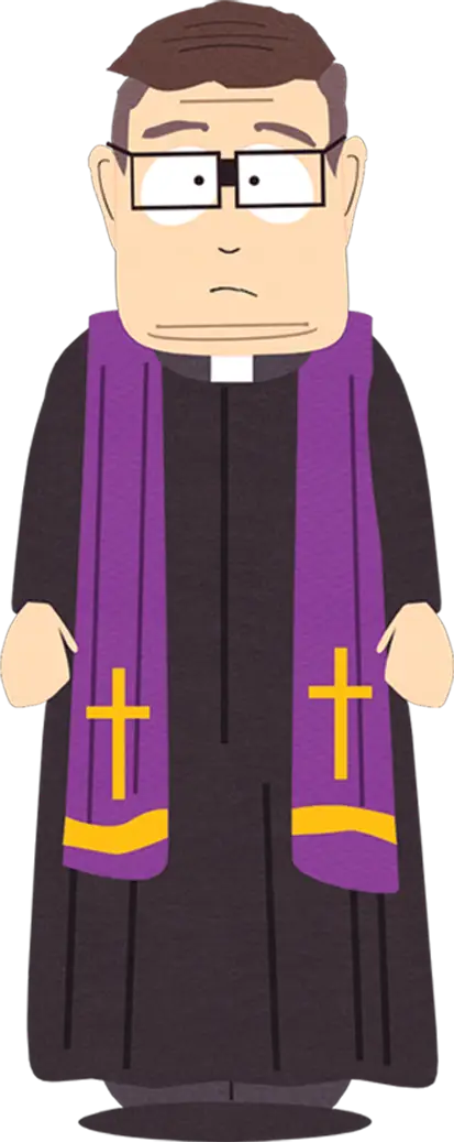 Cartoon Priest Character