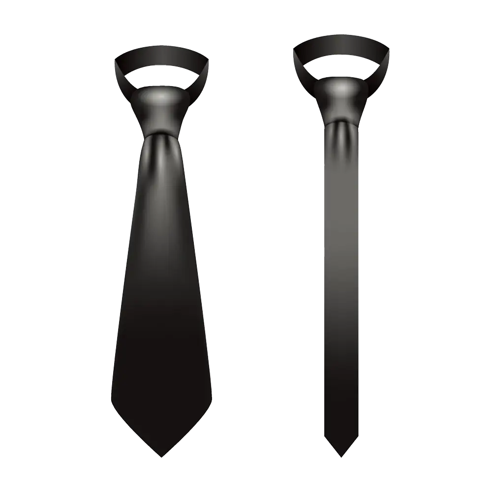 Elegant Black Formal Ties