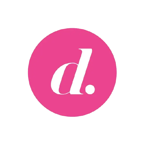Pink Circle with Letter D