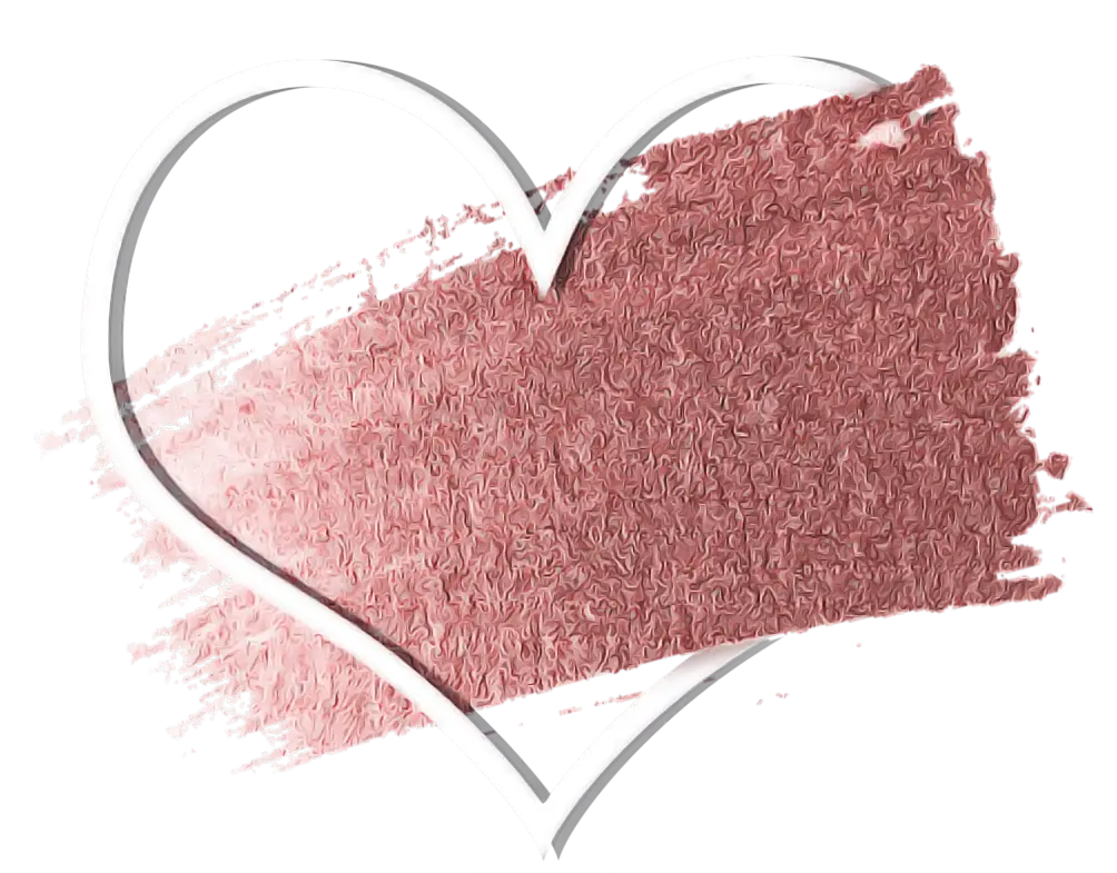 Romantic Heart on Textured Brushstroke