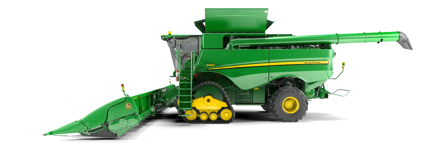 Green Combine Harvester for Farming