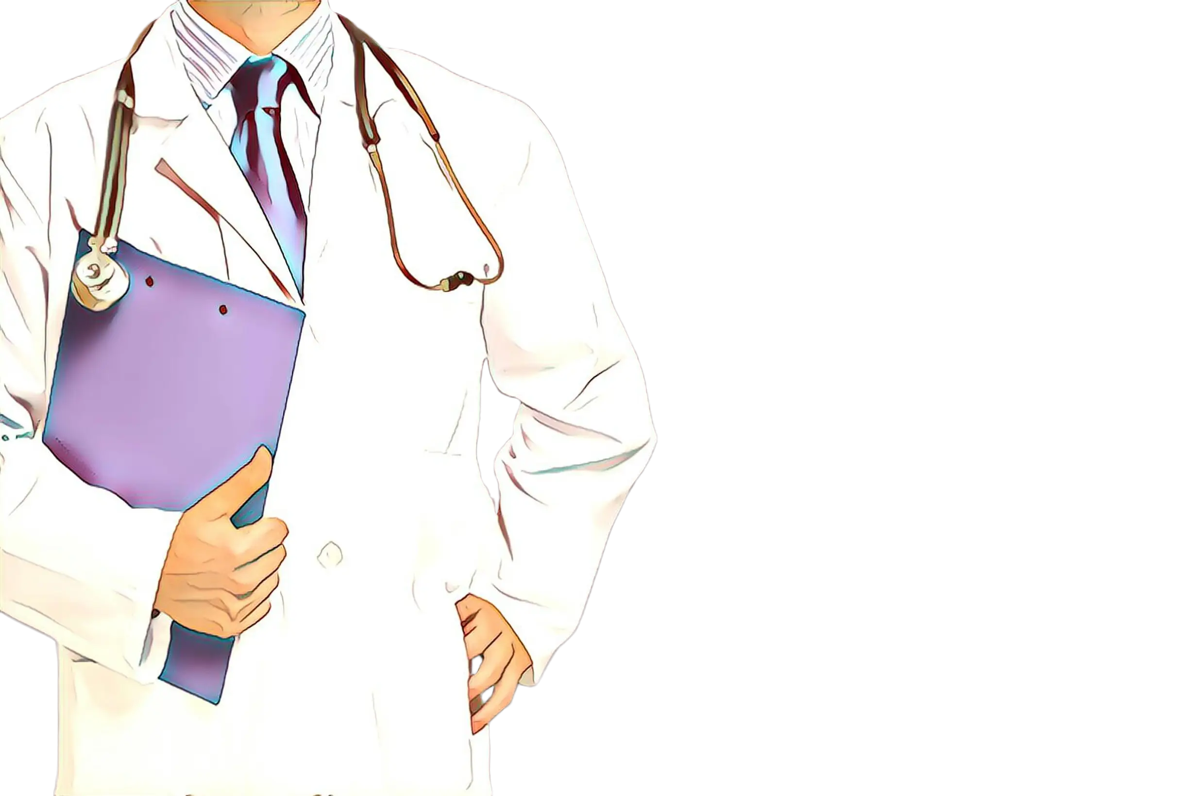 Medical Doctor Holding Clipboard