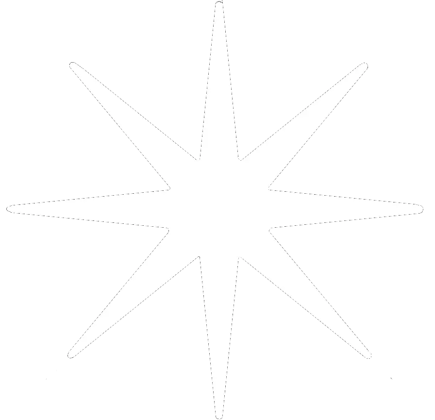 White Eight-pointed Star
