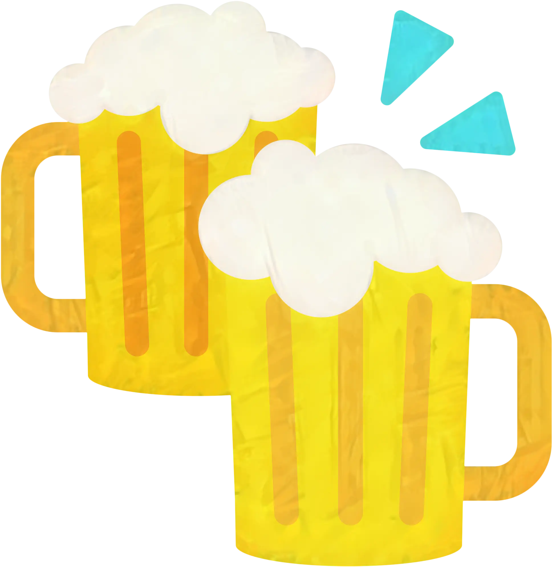 Cheerful Cartoon Beer Mugs Illustration