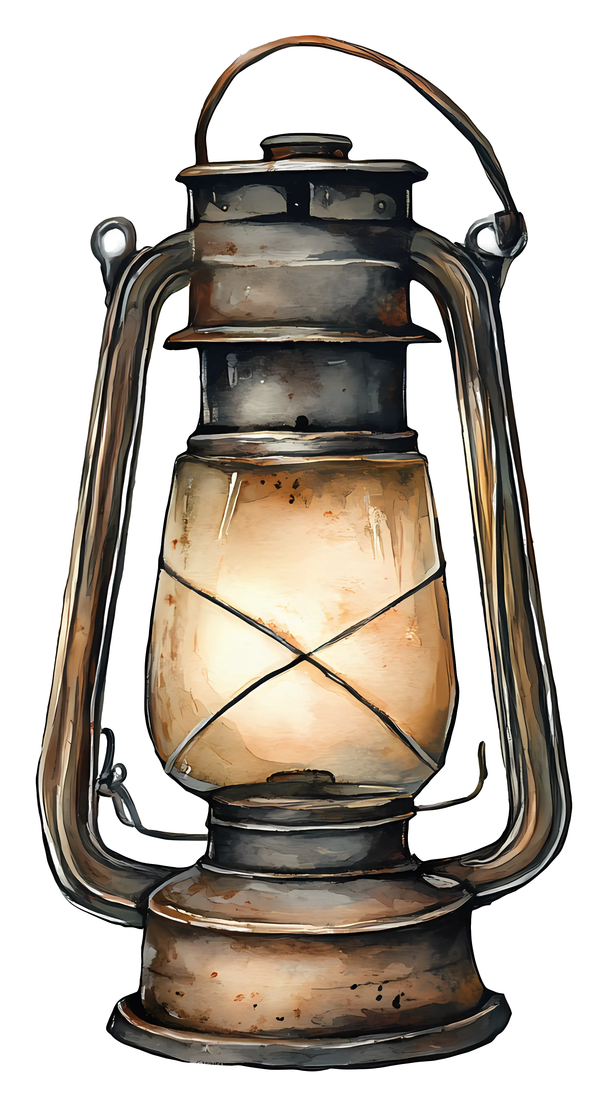 Vintage Lantern Illustration