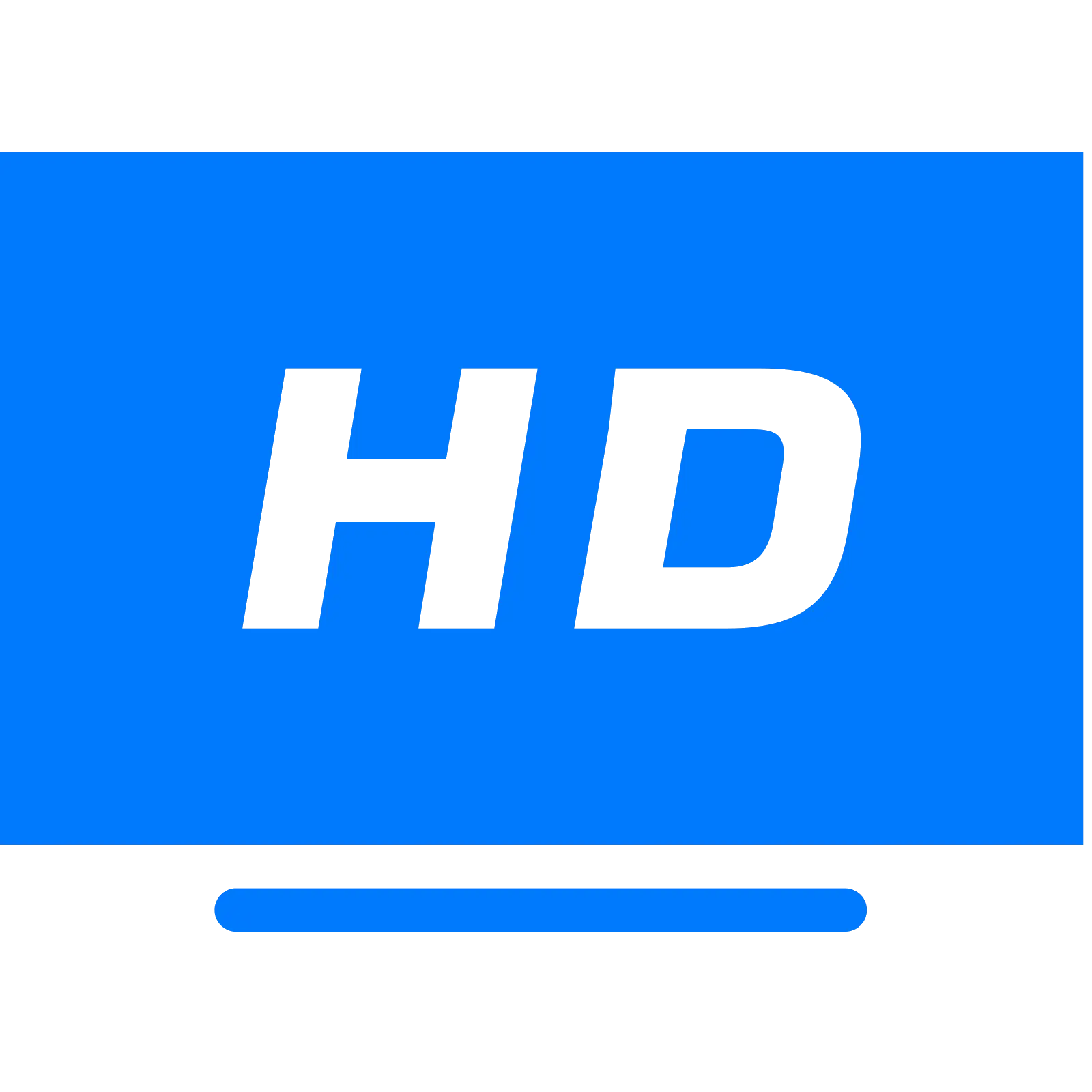 Blue HD Symbol