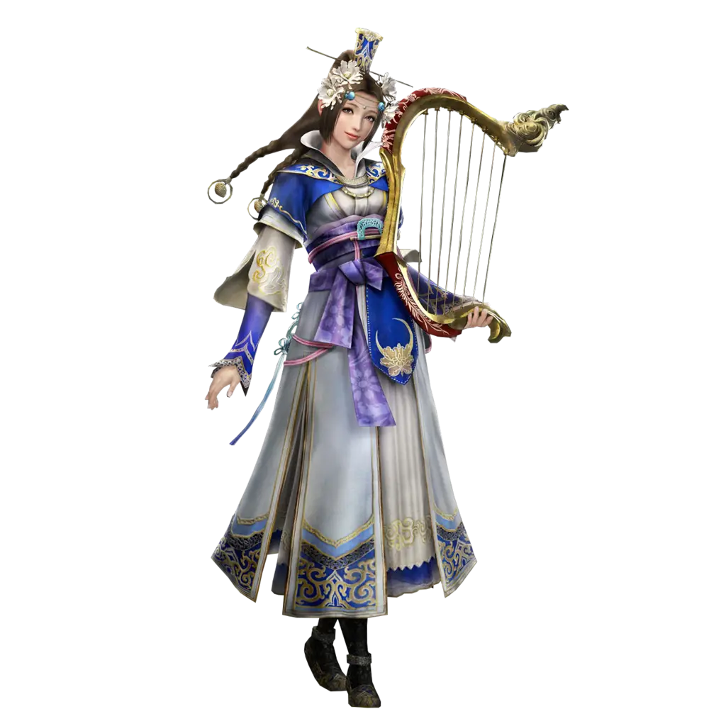 Fantasy Woman Playing Harp