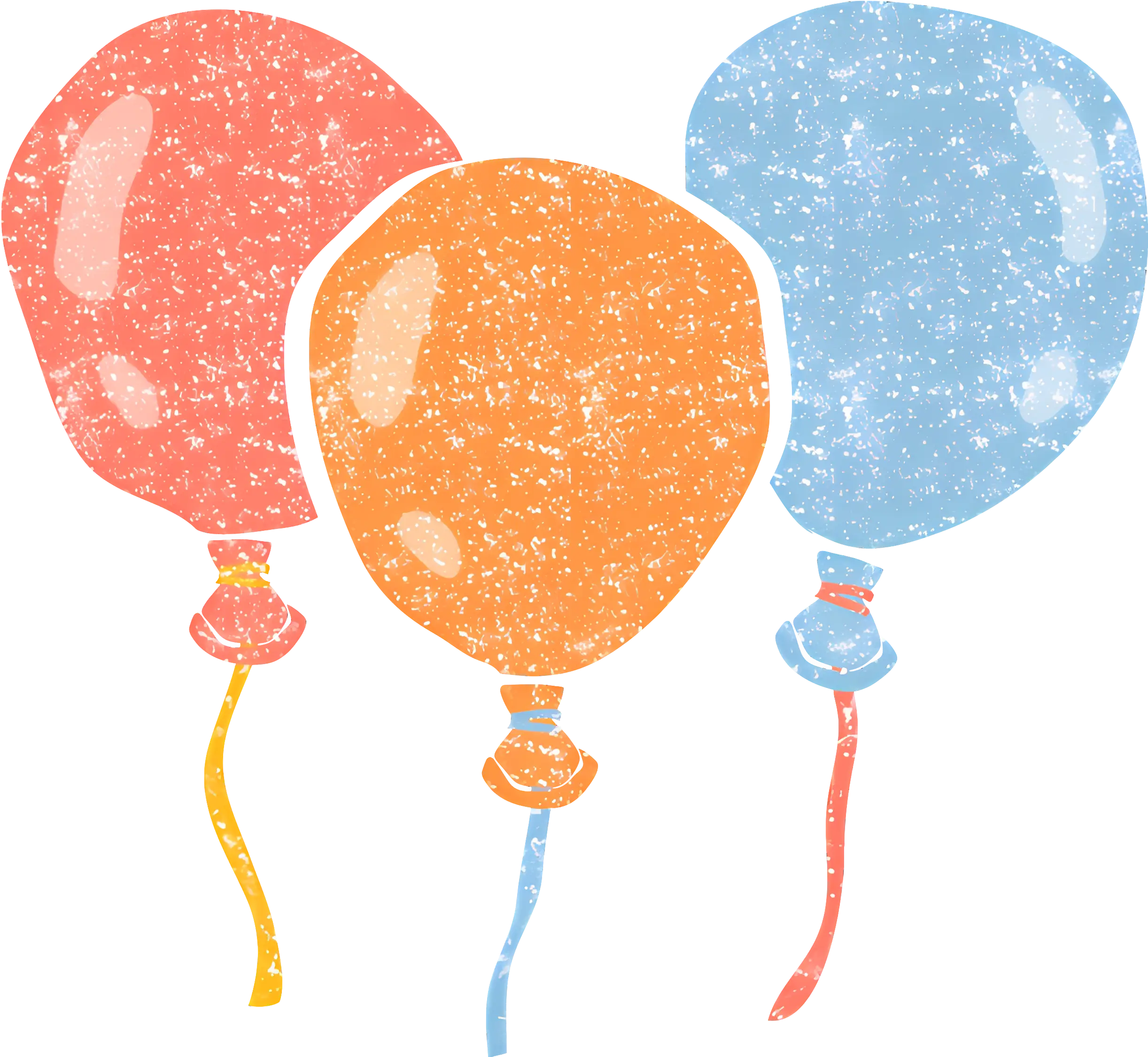 Textured Balloons with Glitter Effect for Stylish Celebrations