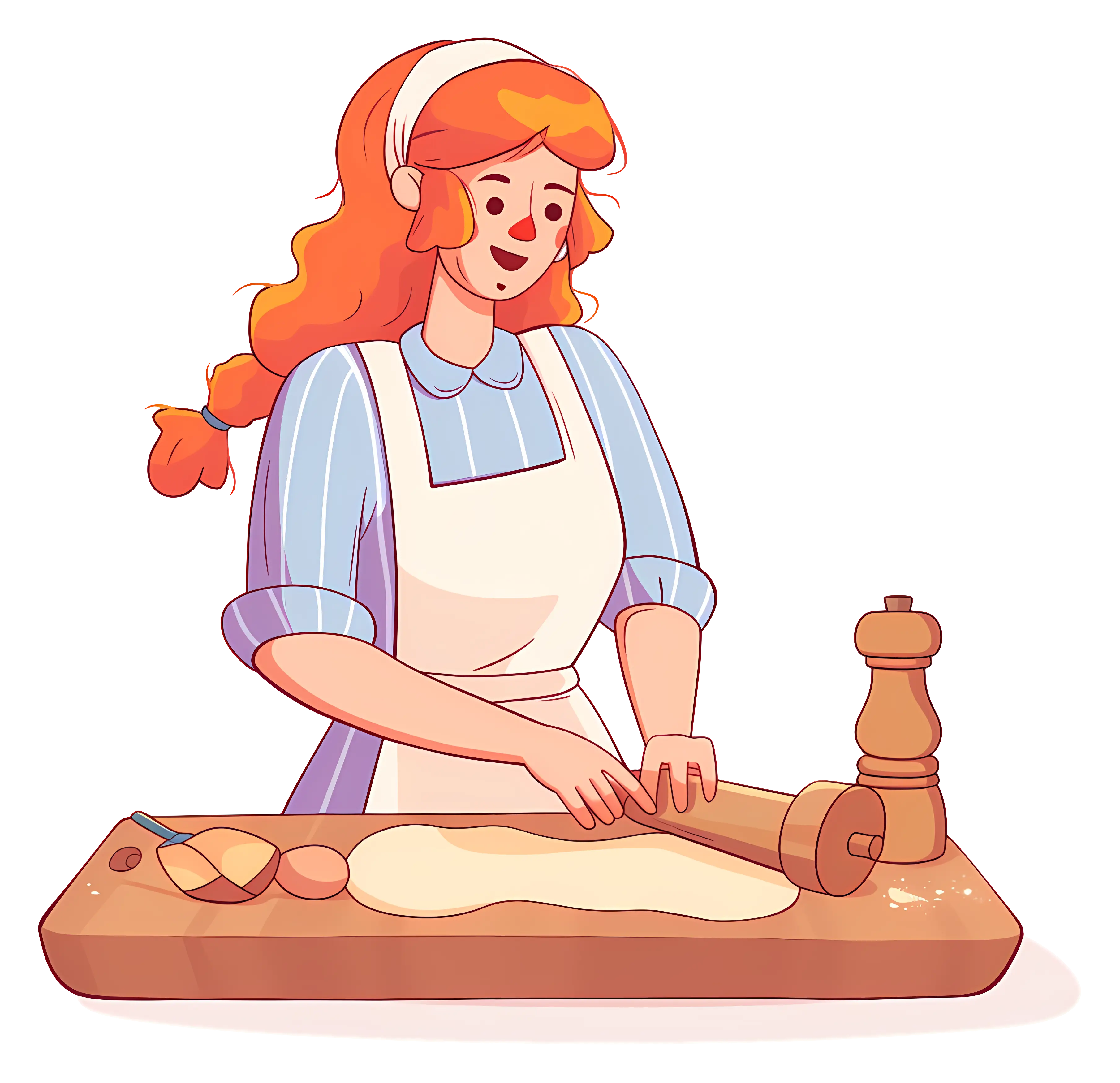 Woman Baking in the Kitchen