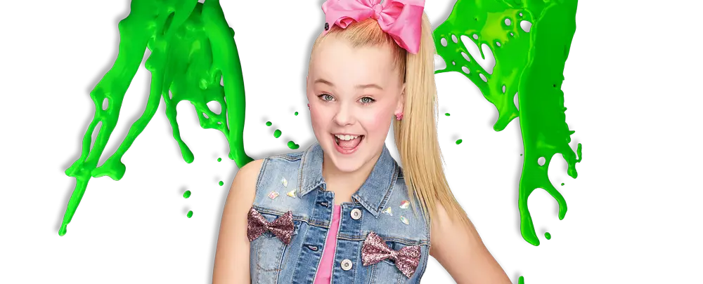 Girl with Green Paint and Bow