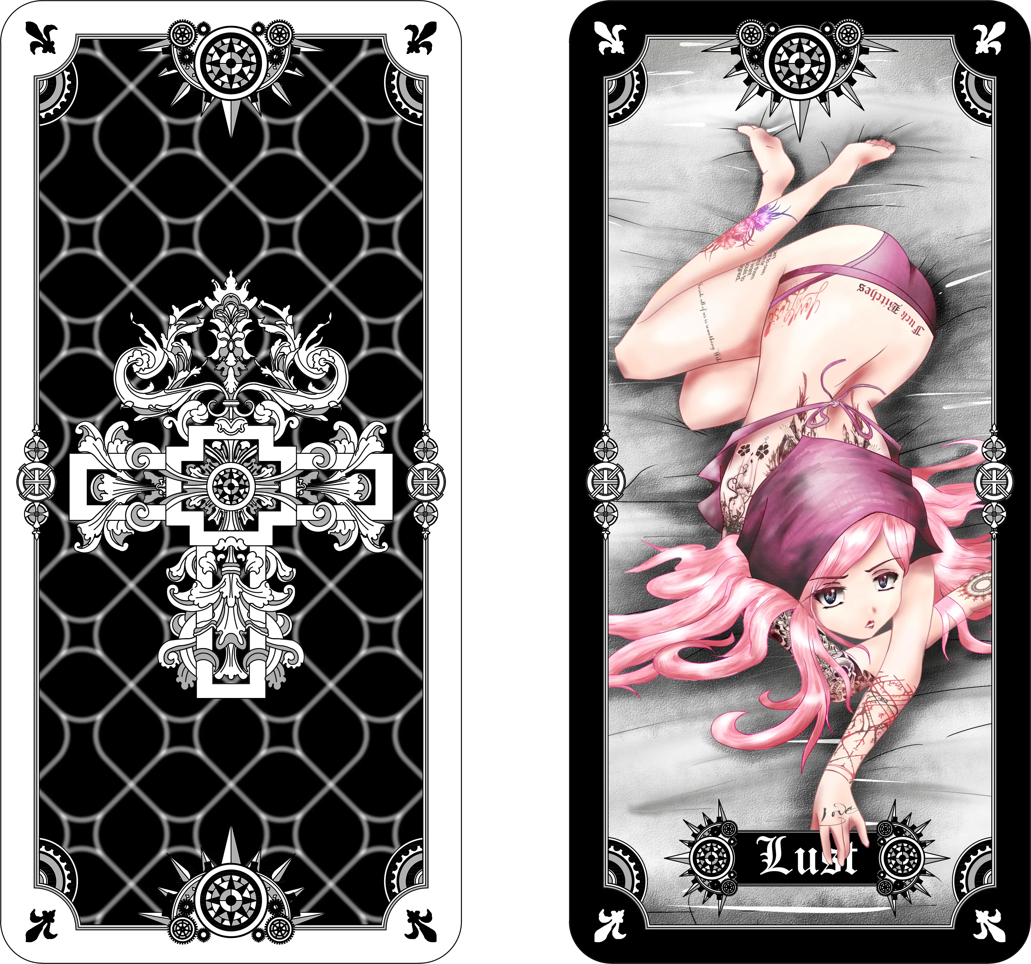 Lust Tarot Card Illustration
