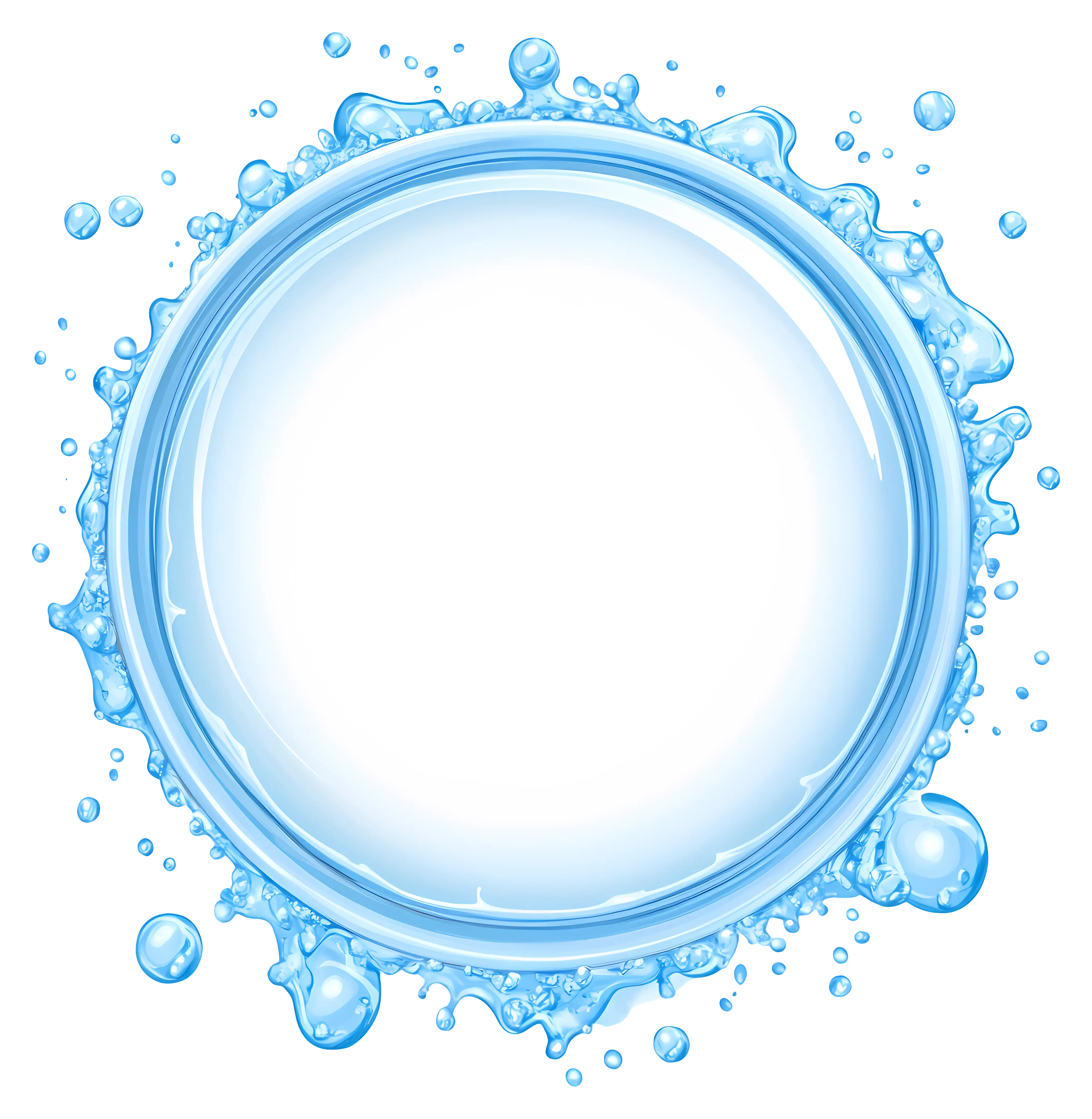 Water Splash Circle Illustration