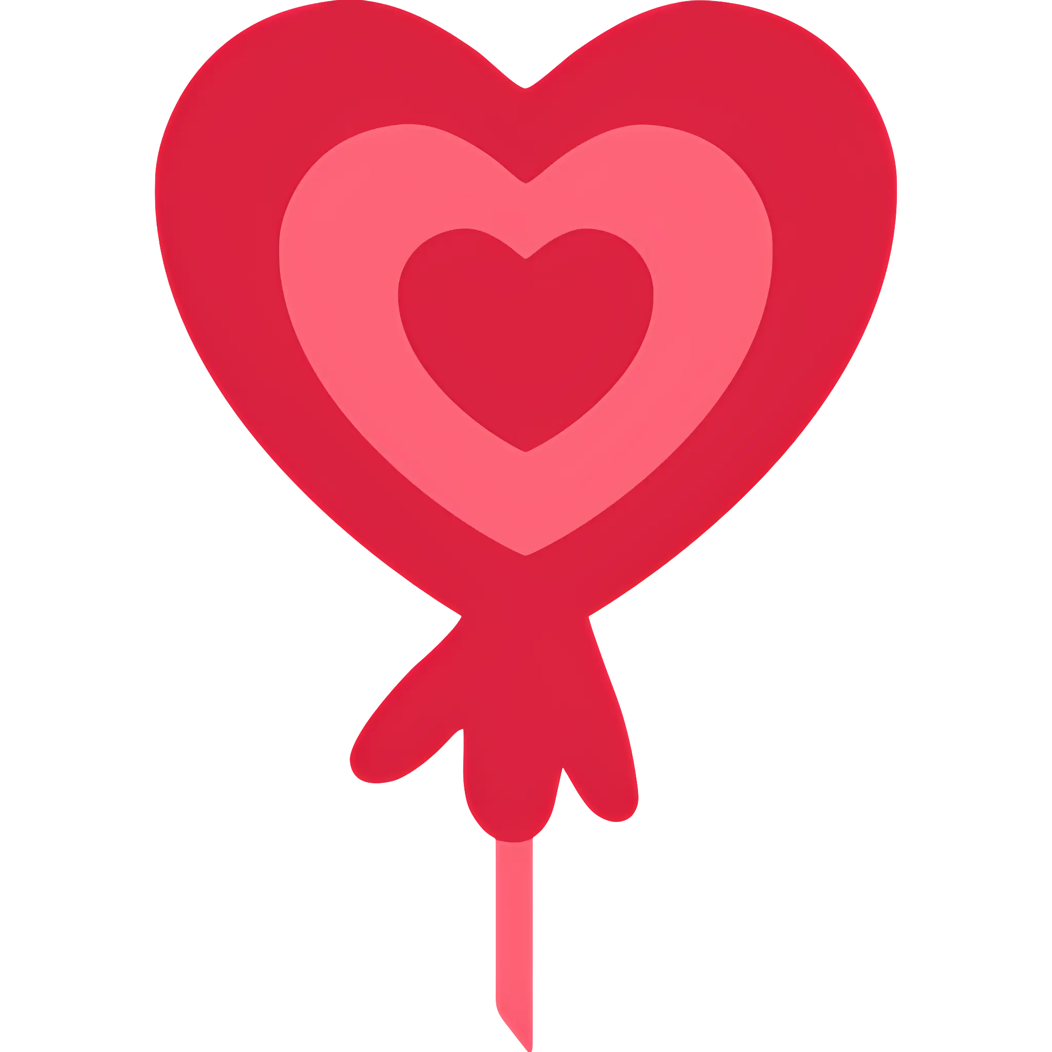 Red Heart-Shaped Balloon for Valentine Celebration