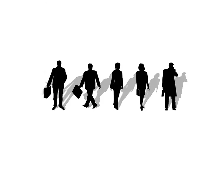 Silhouettes of Business People