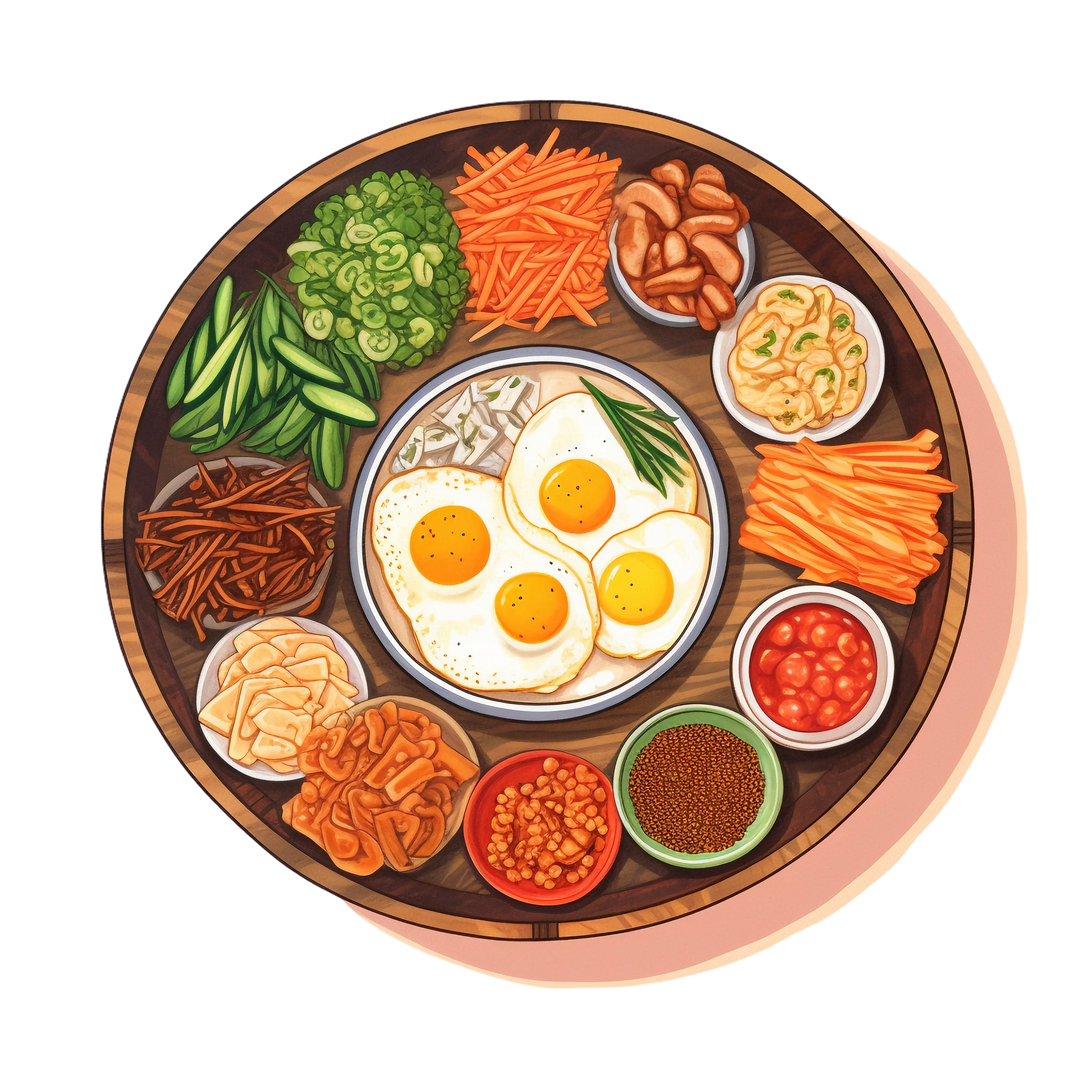 Delicious Breakfast Platter with Eggs and Veggies