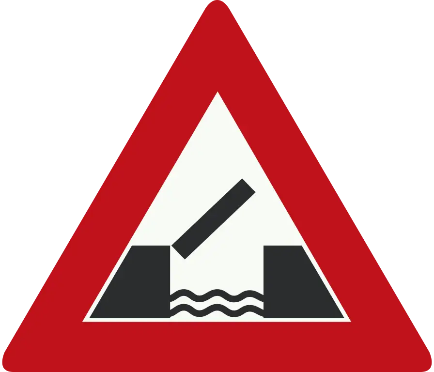 Warning Bridge Ahead Traffic Sign