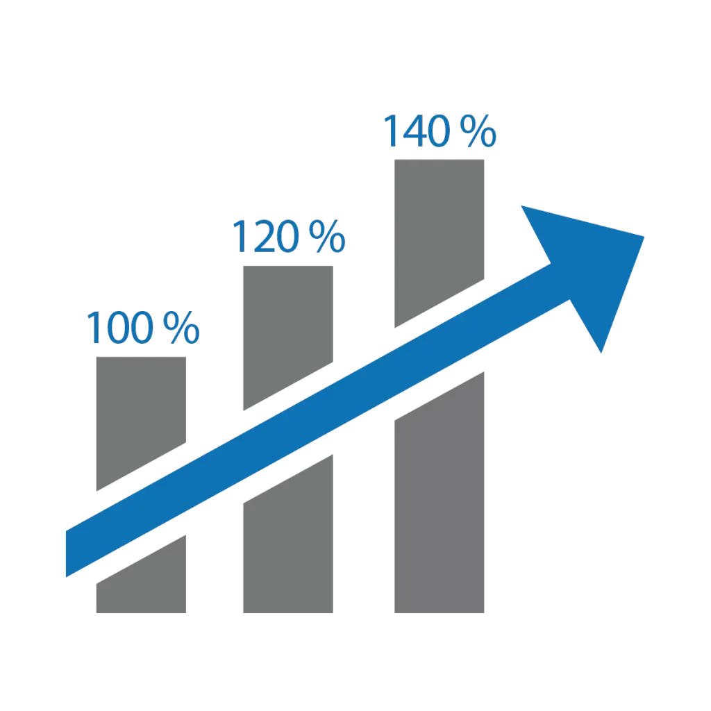 Growth Chart with Arrow