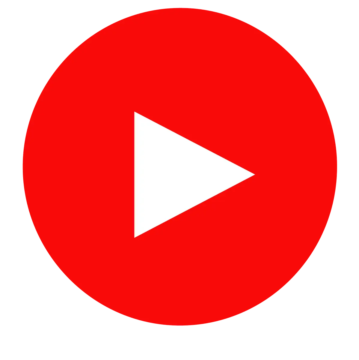 Red Play Button Icon for Video Streaming