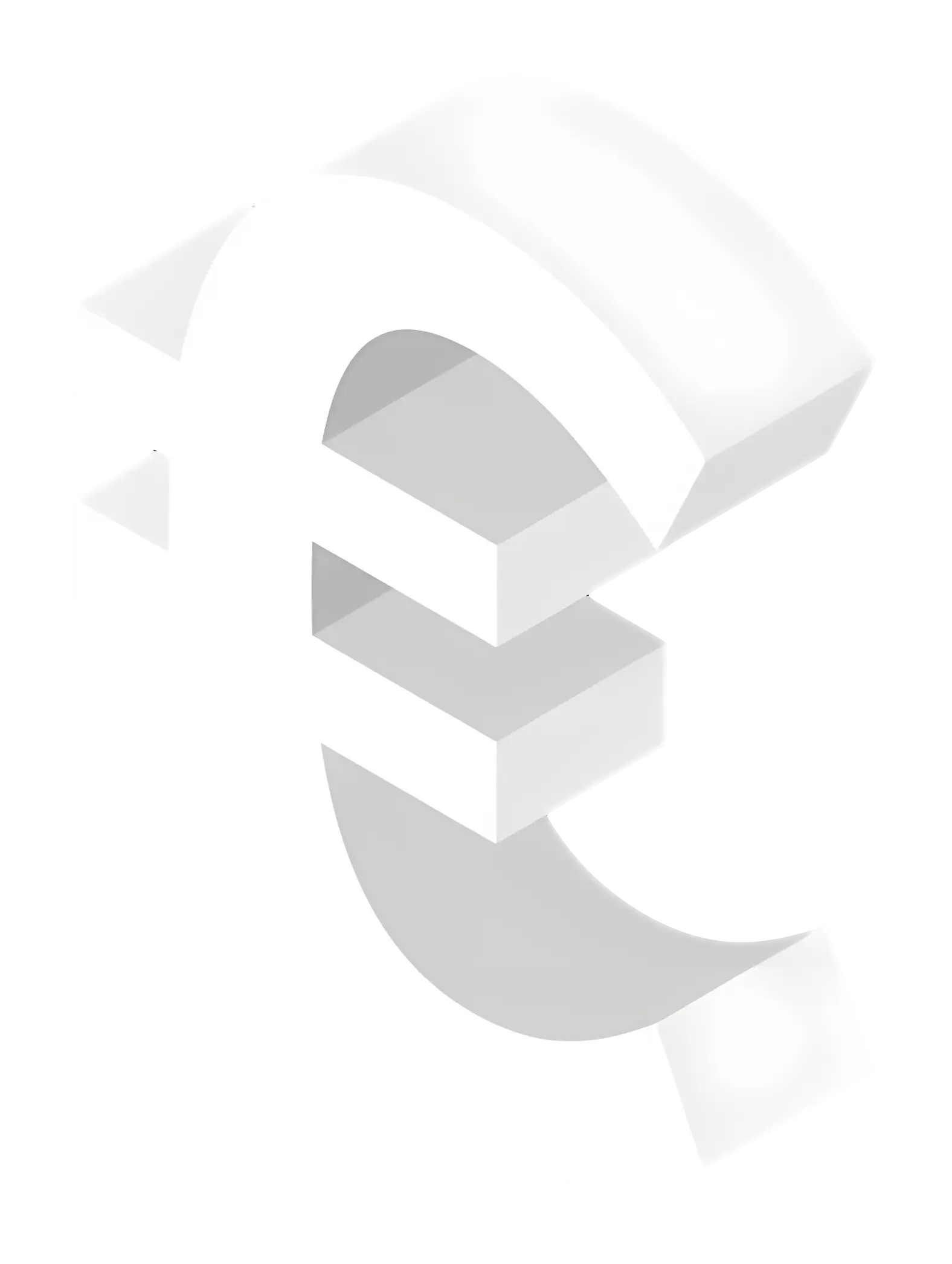 3D Euro Currency Symbol