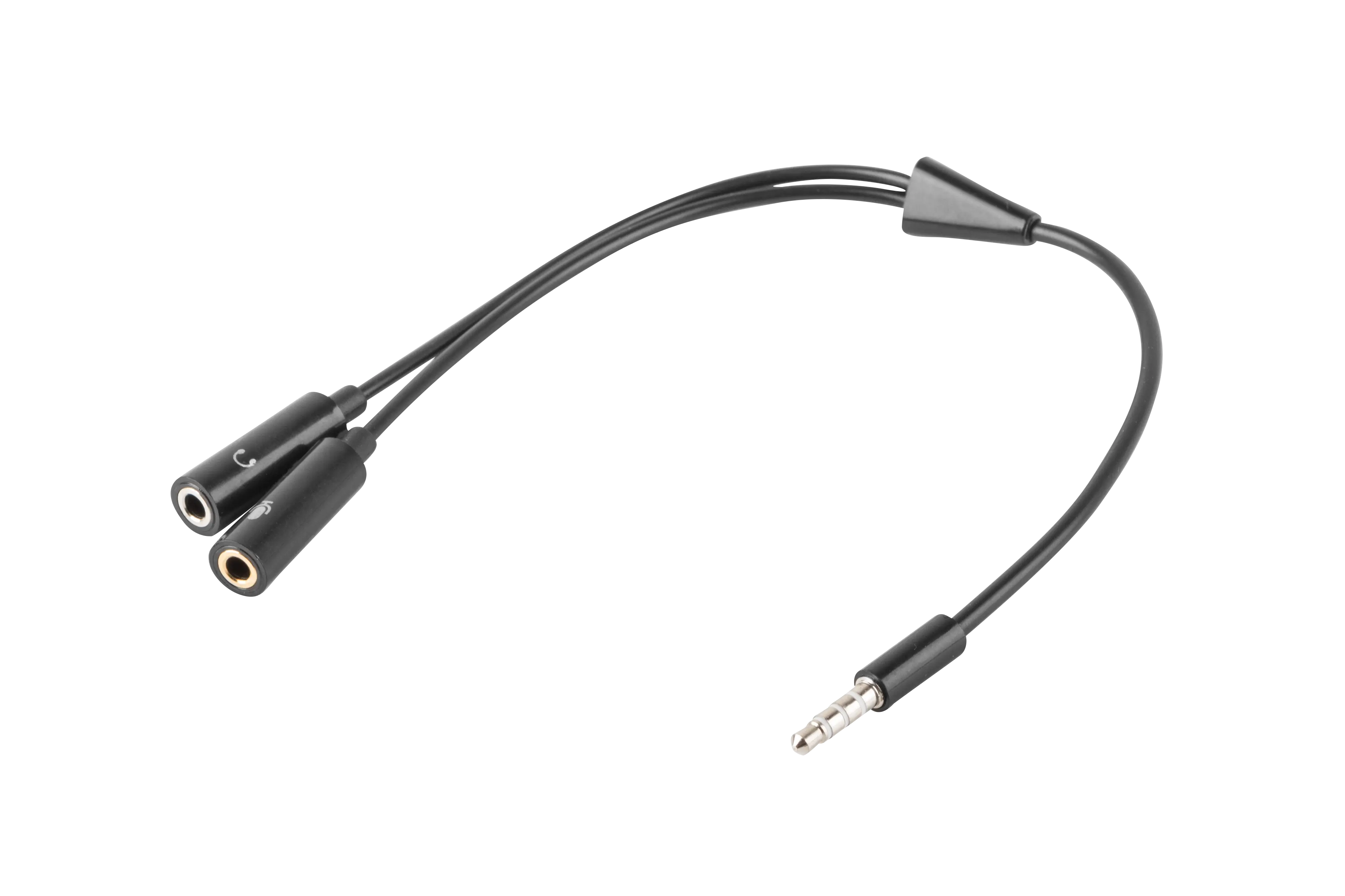 Black Audio Jack Splitter Cable