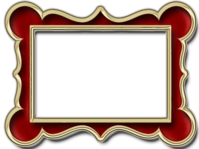 Ornate Red and Gold Picture Frame