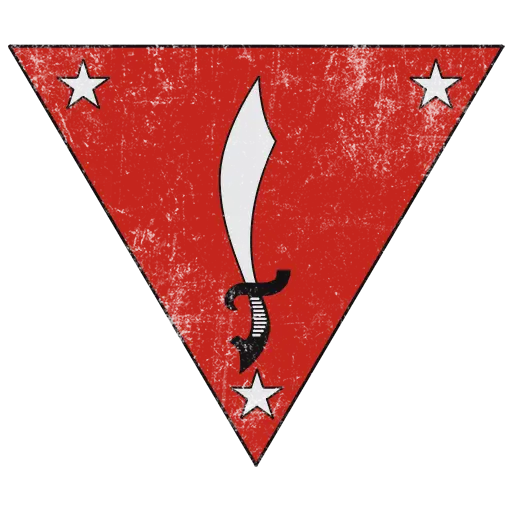 Red Triangle Logo with Sword