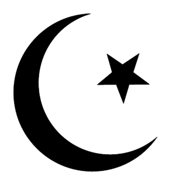Crescent Moon and Star Symbol