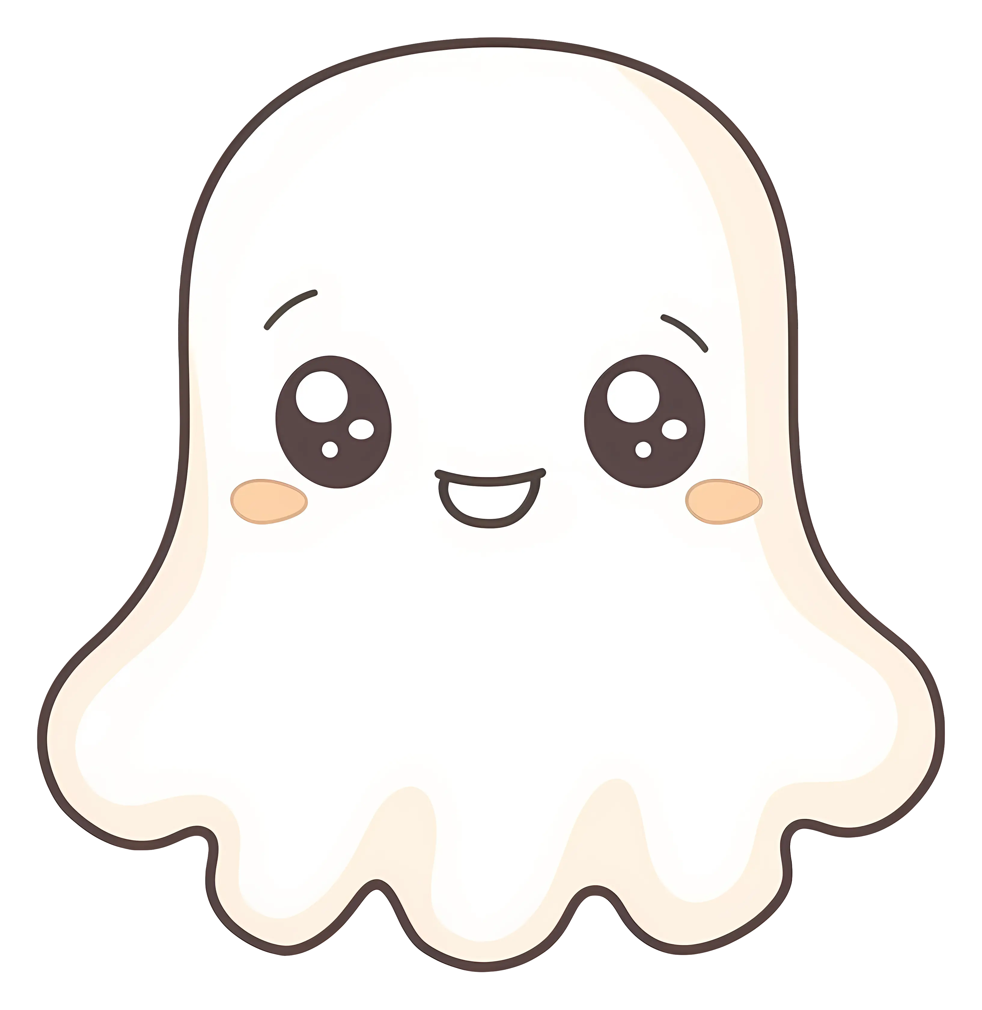 Cute Ghost Cartoon for Halloween
