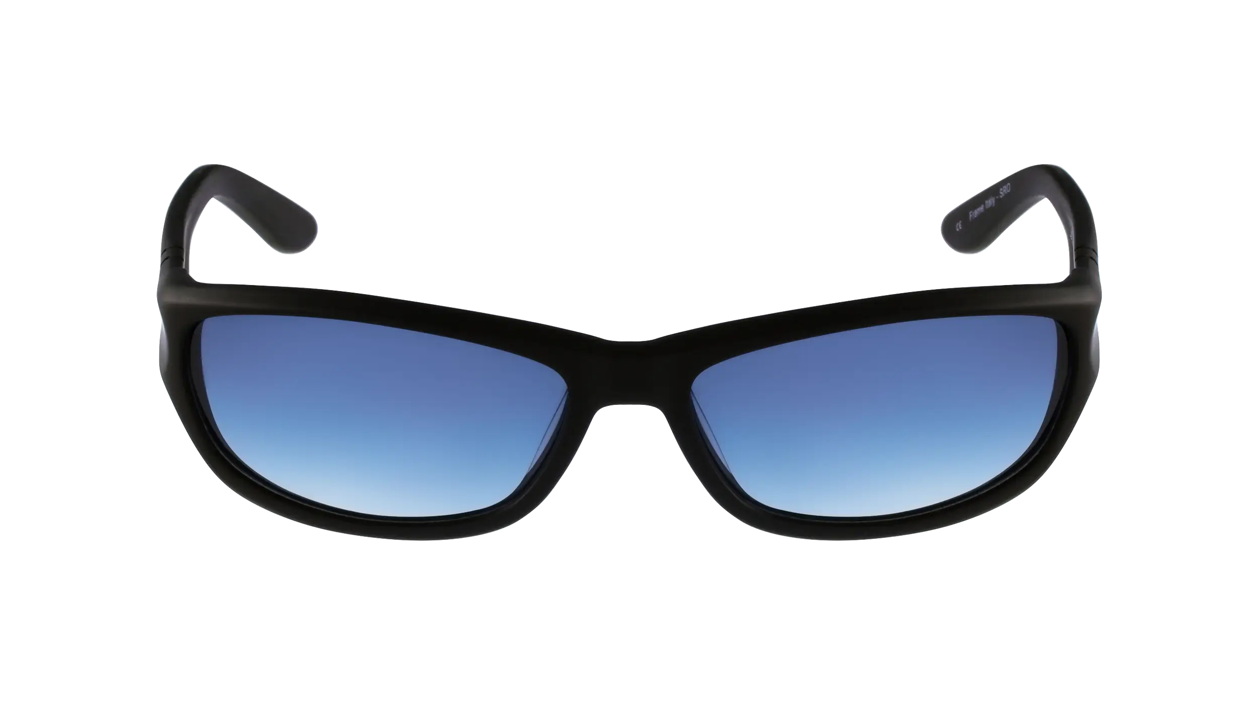 Stylish Black Sunglasses with Blue Lenses