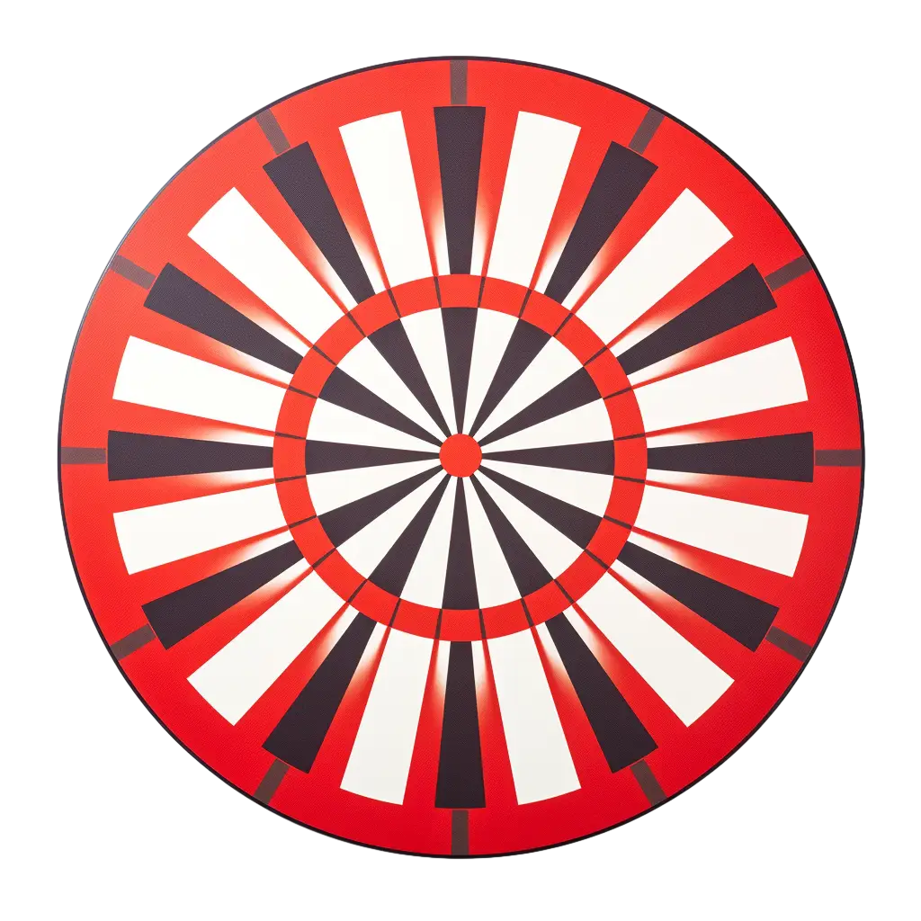 Red Dartboard for Target Practice