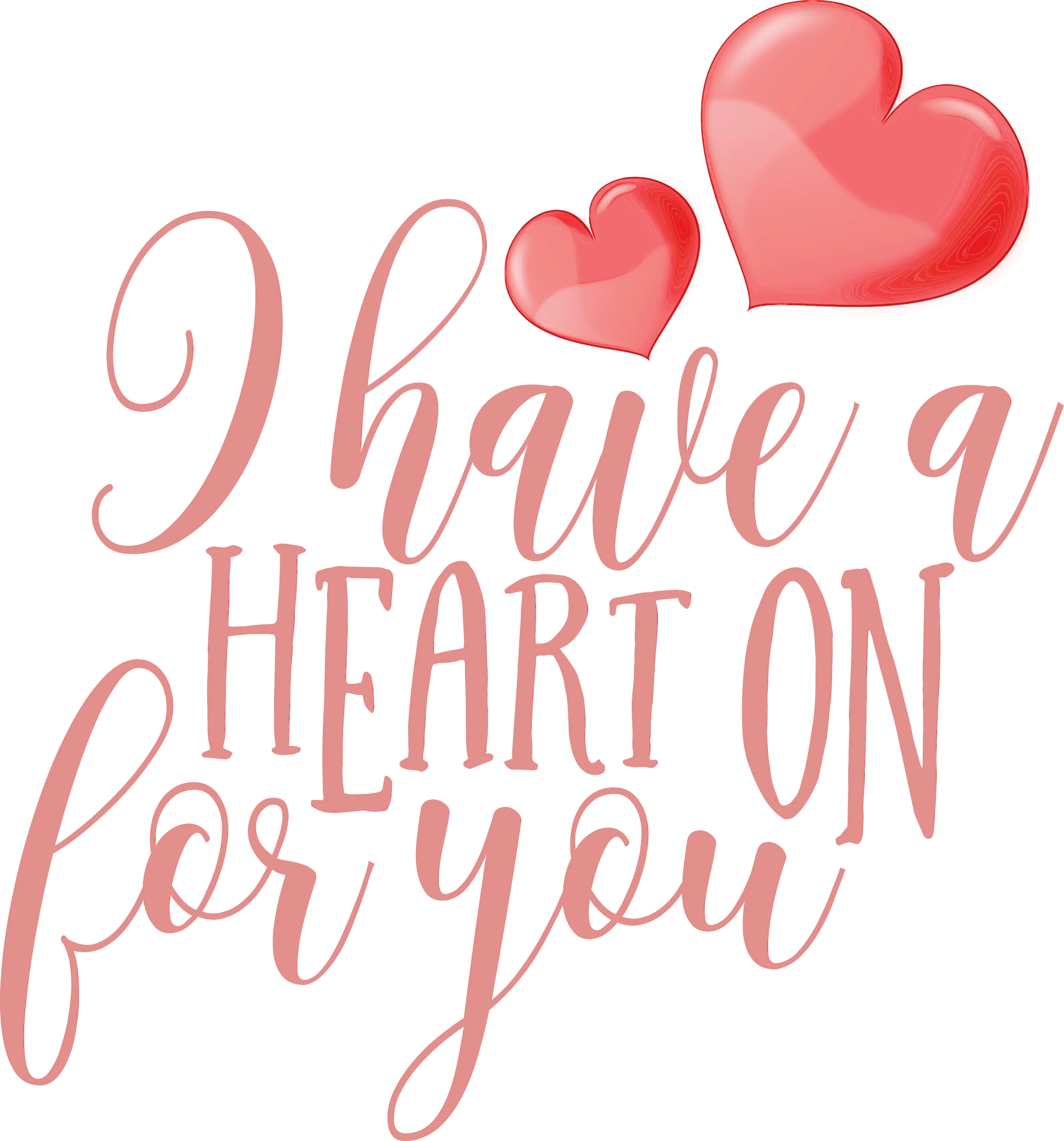 Romantic Lettering with Heart Design