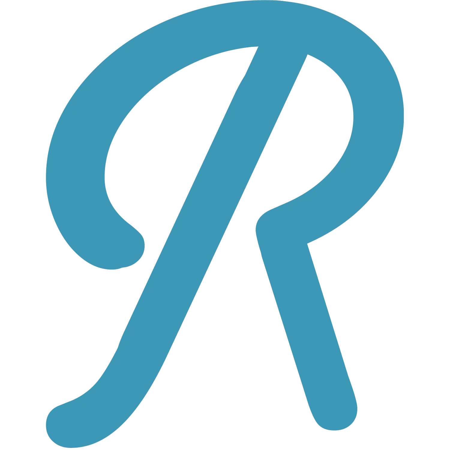 Blue Letter R Logo Design