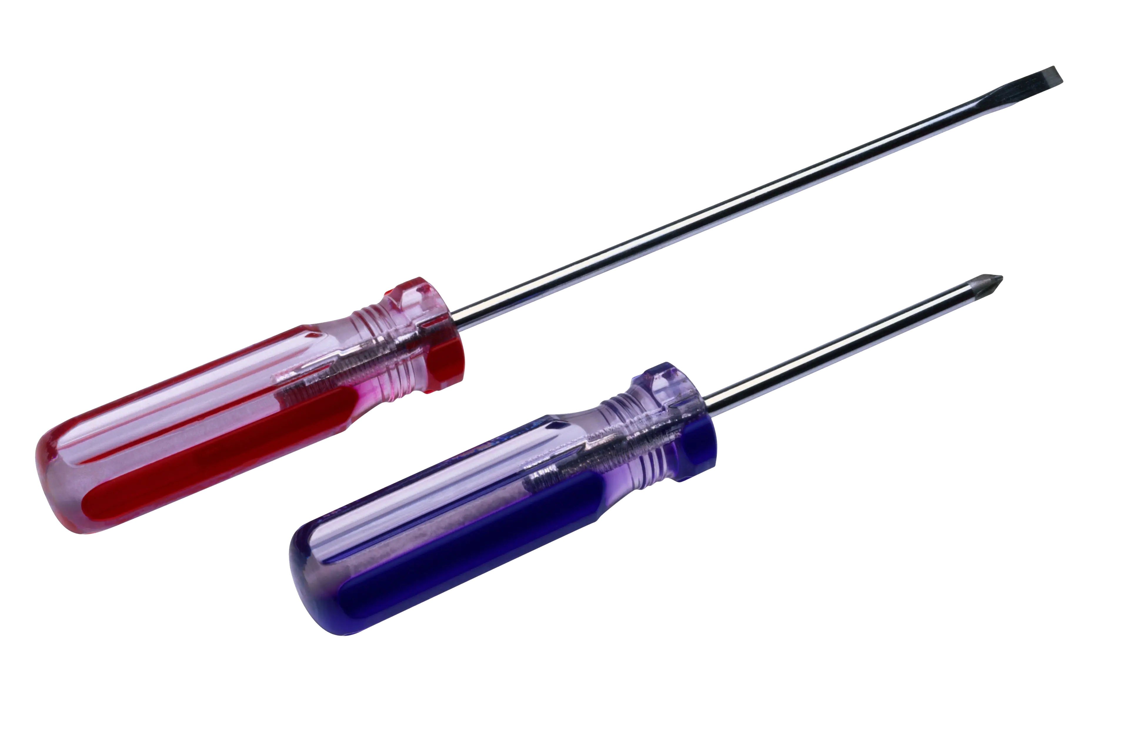 Red and Purple Screwdrivers Set