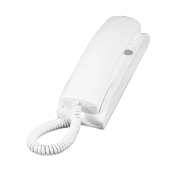 White Landline Telephone with Cord